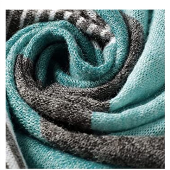 NWT Myobe 3/4 sleeve printed blue stripe cardigan - Picture 8 of 16